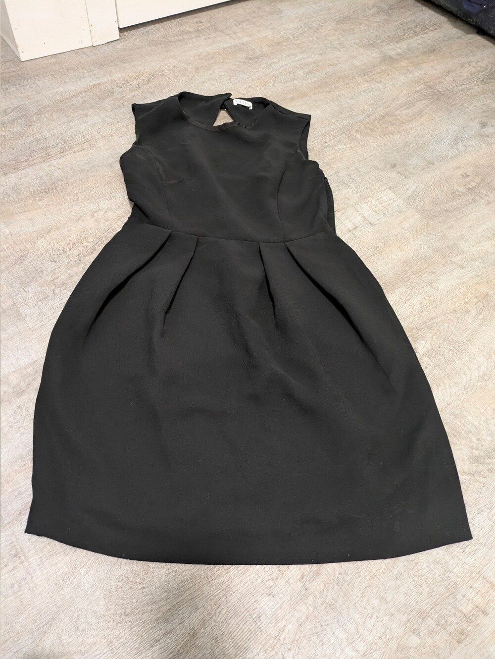 Claudir Pierlot Black Sleeveless Fit-and-Flare Mini Dress Size 36